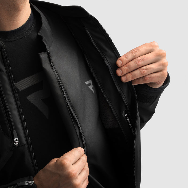 Rebelhorn Borg II Svart Textil MC-jacka