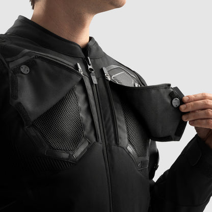 Rebelhorn Borg II Svart Textil MC-jacka