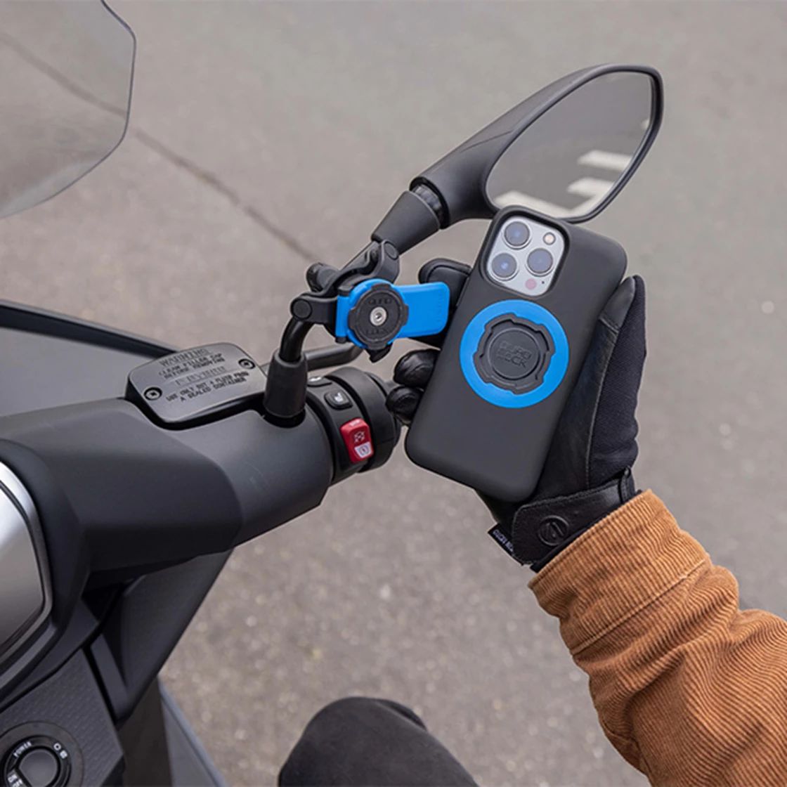 Quad Lock® Smartphonehållare för Backspegelsarm och Crossbar
